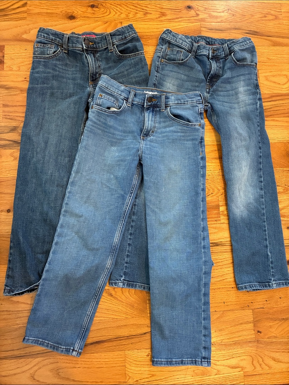 Wrangler Kids jeans size 10, 3 pair